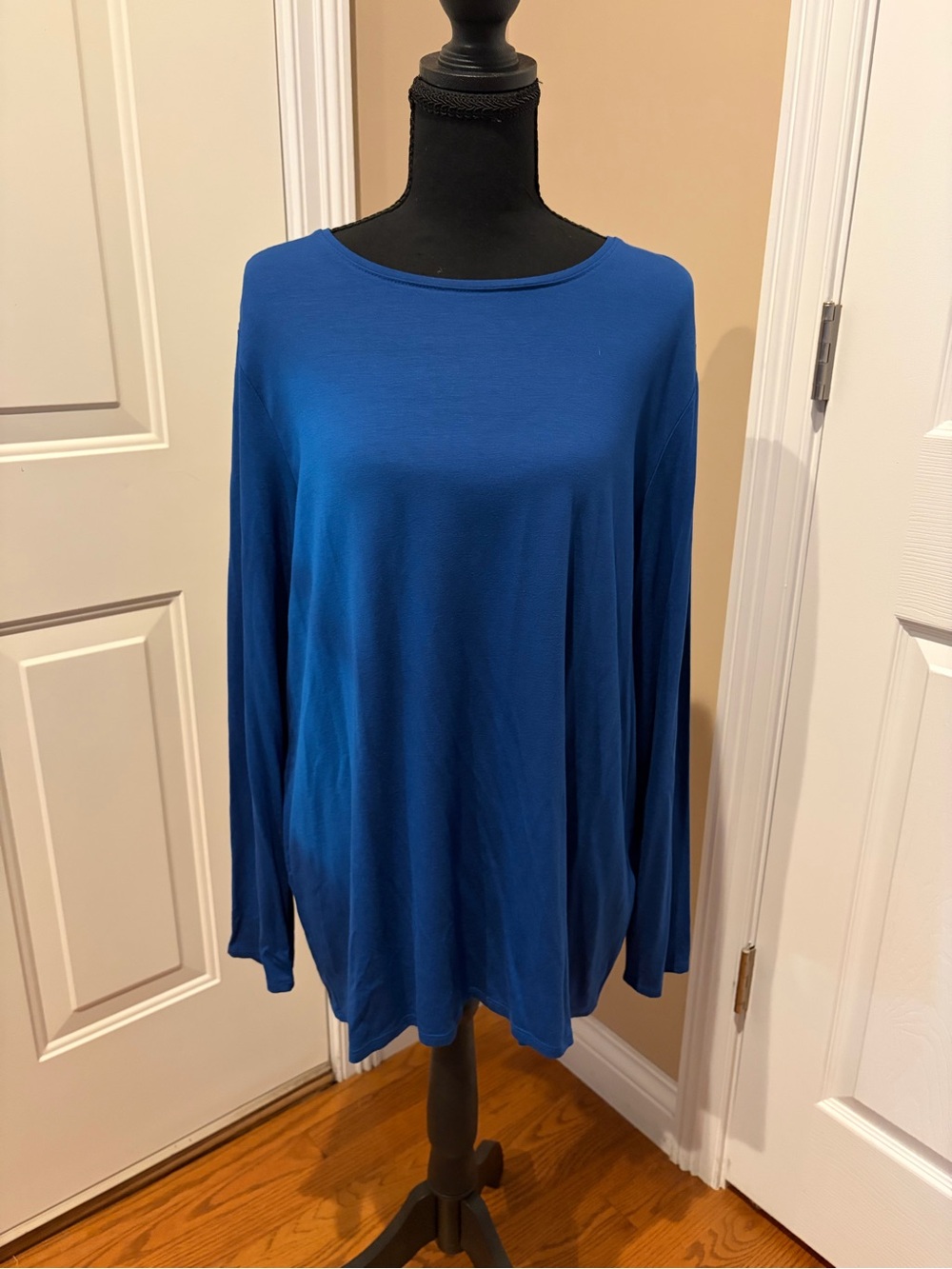 Chico's Royal Blue Long-Sleeve Knit Top